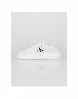 Baskets chunky cupsole vert blanc femme - Calvin Klein Jeans