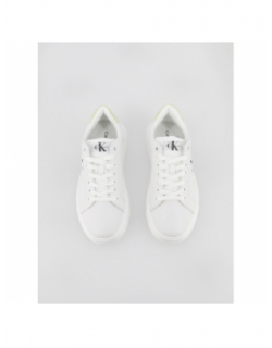 Baskets chunky cupsole vert blanc femme - Calvin Klein Jeans