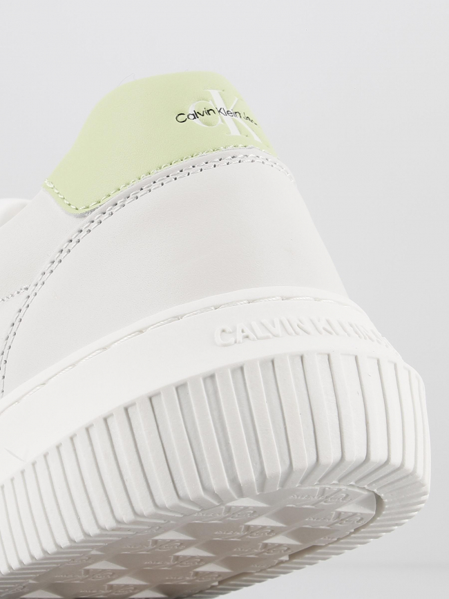 Baskets chunky cupsole vert blanc femme - Calvin Klein Jeans