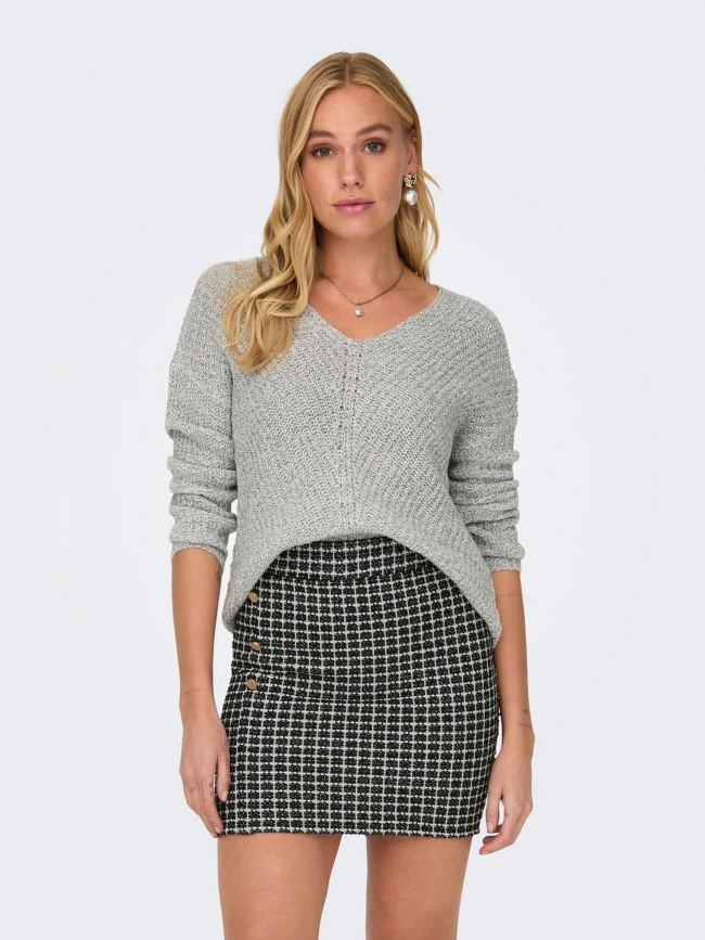 Pull megan gris femme - Jacqueline De Yong