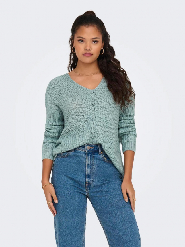 Pull megan bleu femme - Jacqueline De Yong