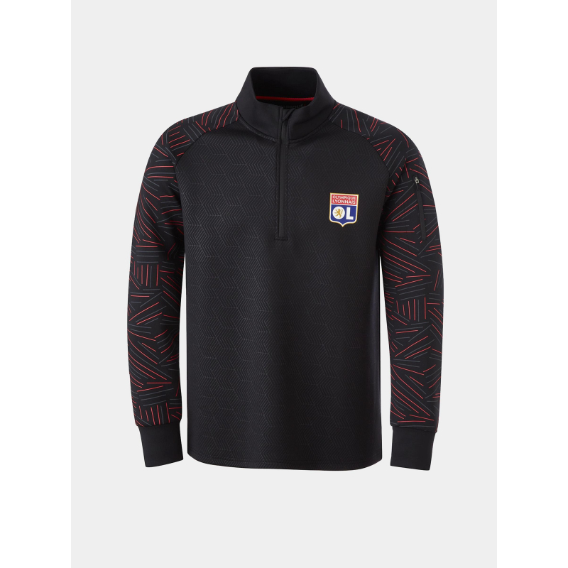 Sweat de football OL impulse noir enfant - Olympique Lyonnais