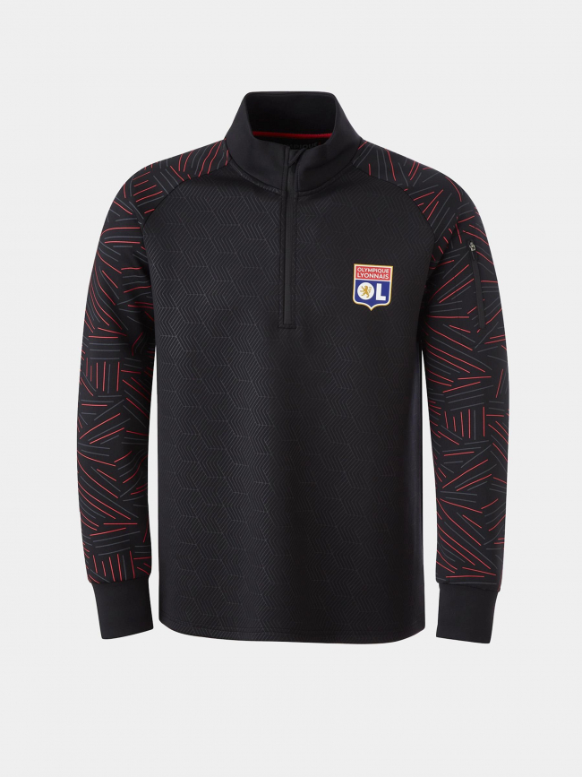 Sweat de football OL impulse noir enfant - Olympique Lyonnais