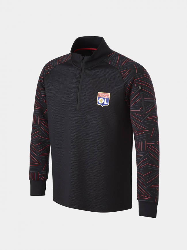 Sweat de football OL impulse noir enfant - Olympique Lyonnais