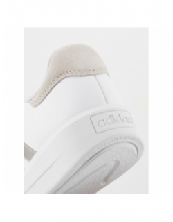 Baskets court platform argenté blanc femme - Adidas