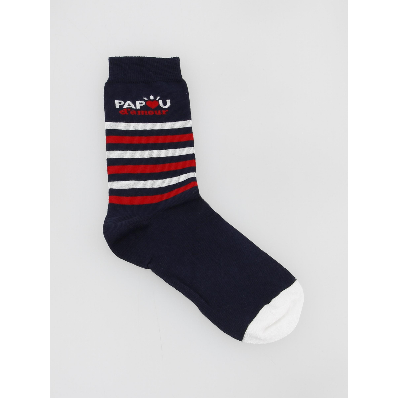 Chaussettes papou d'amour bleu homme - Monsieur T-shirt