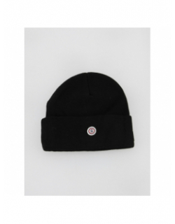 Bonnet uni logo bon noir homme - Serge Blanco