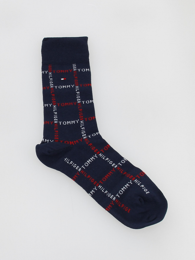 Coffret 3 paires de chaussettes bleu homme - Tommy Hilfiger