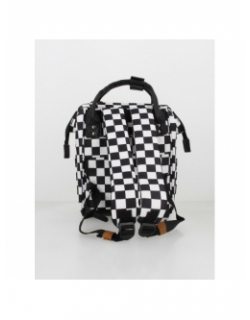 Sac à dos mini adventurer taipei damier noir blanc - Cabaïa