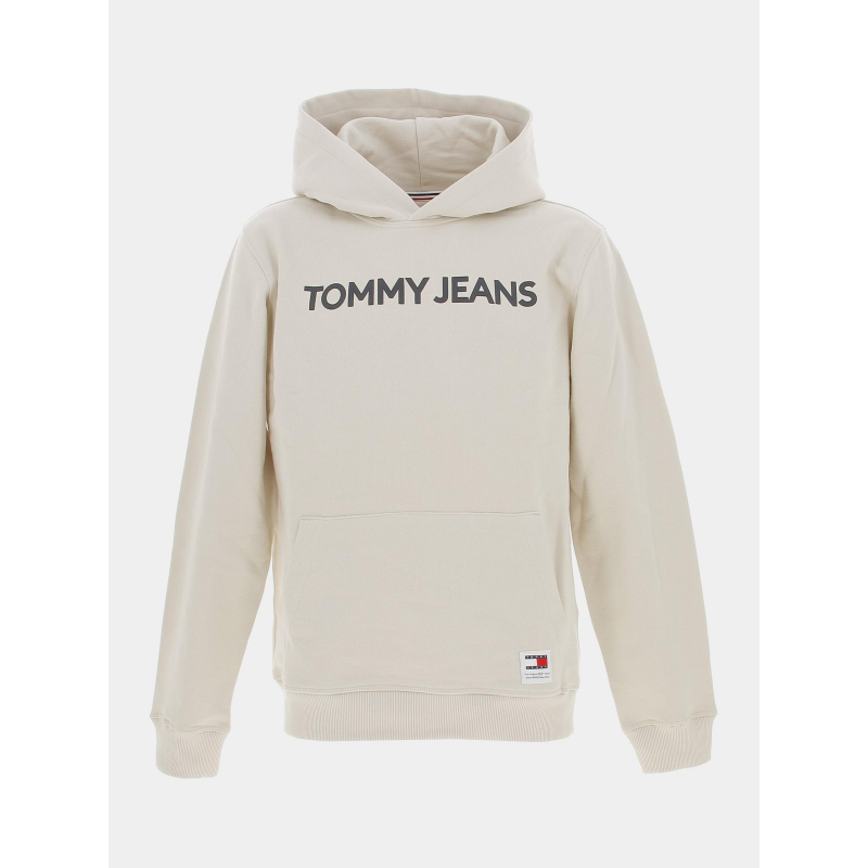 Sweat à capuche bold classic beige homme - Tommy Jeans