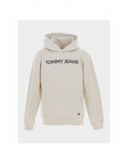 Sweat à capuche bold classic beige homme - Tommy Jeans