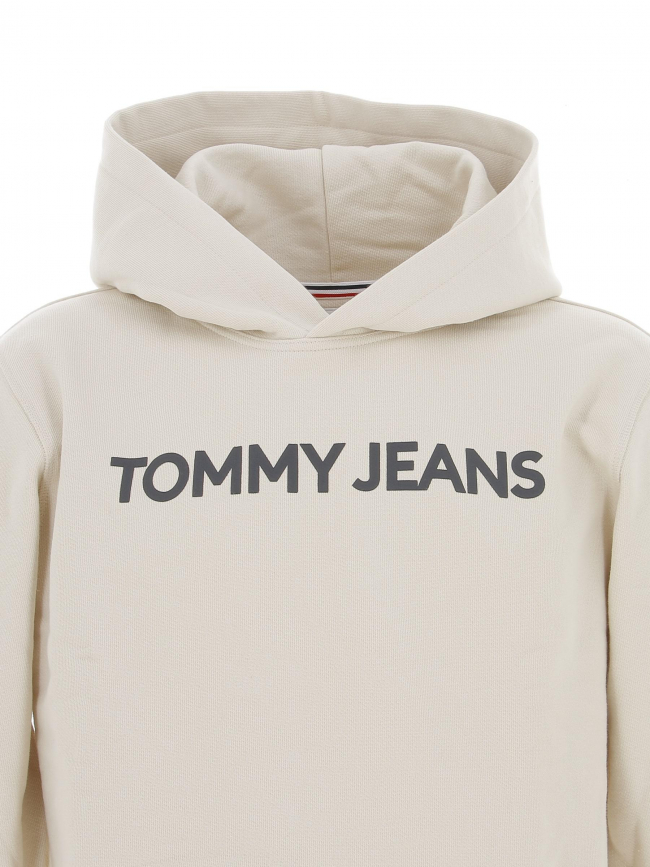 Sweat à capuche bold classic beige homme - Tommy Jeans