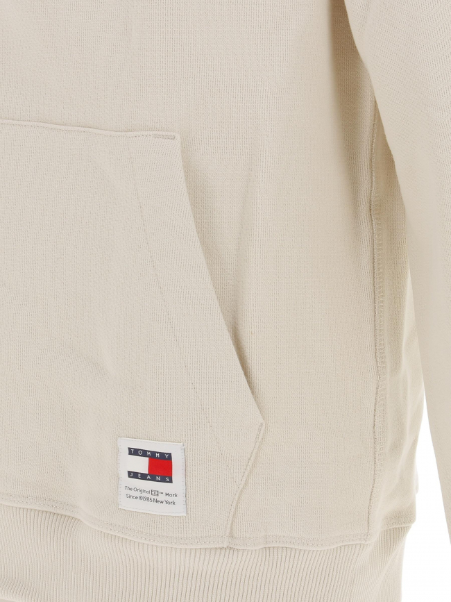 Sweat à capuche bold classic beige homme - Tommy Jeans