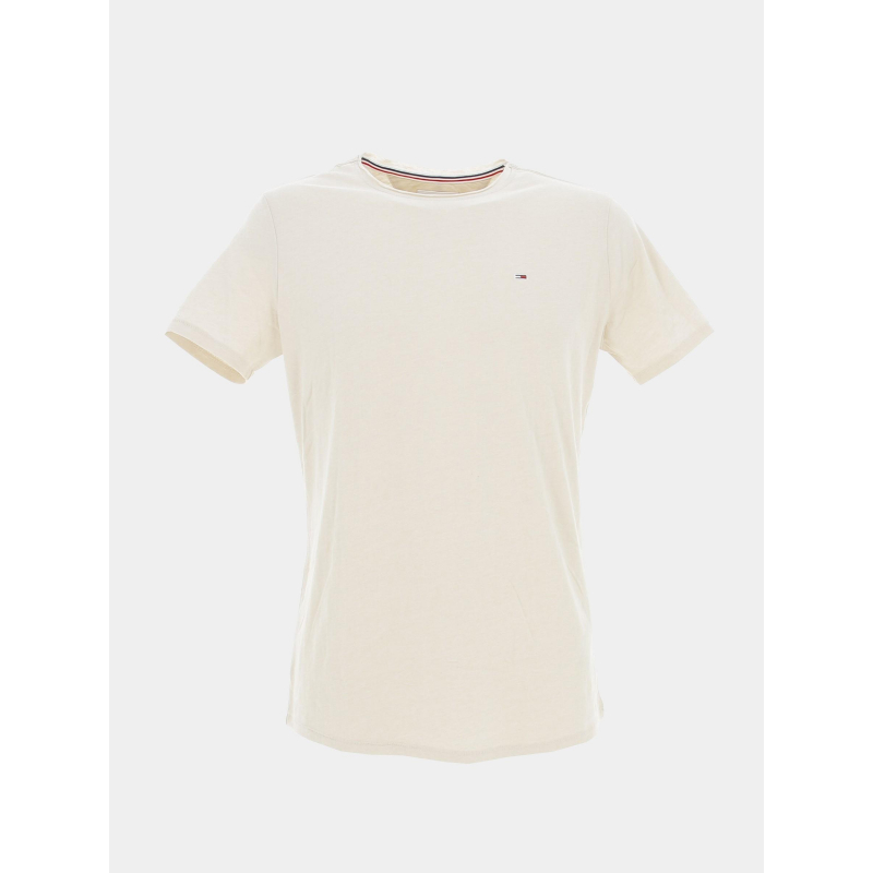 T-shirt jaspe beige homme - Tommy Hilfiger