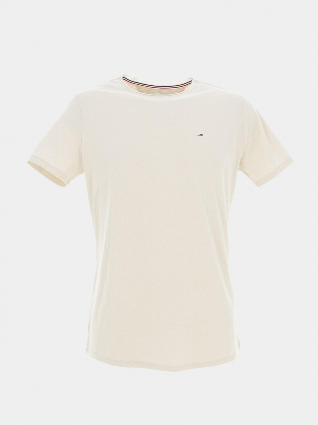 T-shirt jaspe beige homme - Tommy Hilfiger