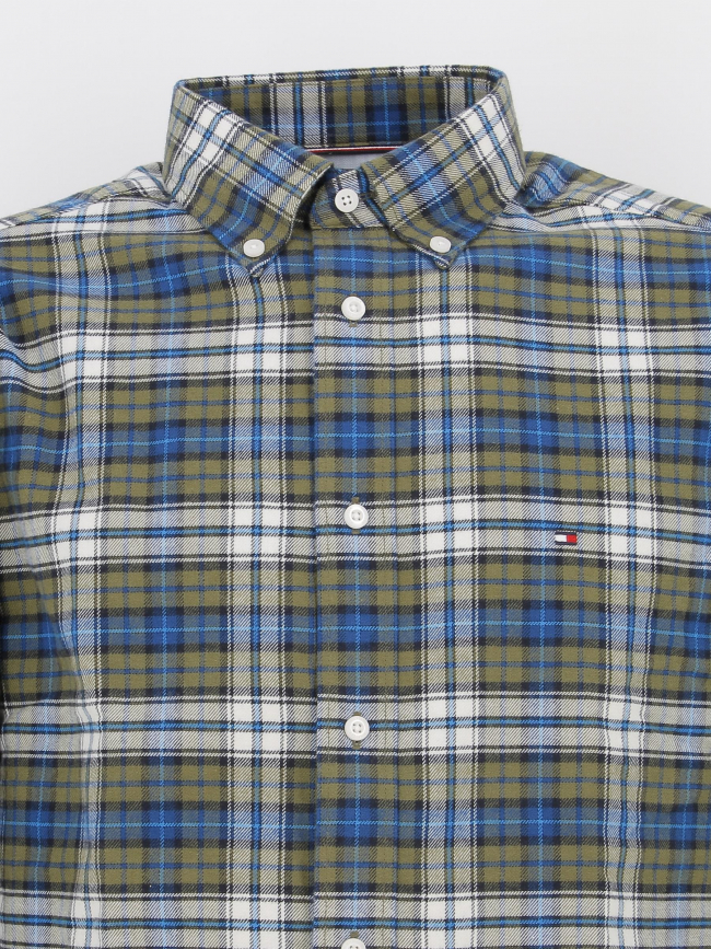 Chemise brushed tartan vert homme - Tommy Hilfiger