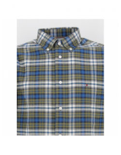 Chemise brushed tartan vert homme - Tommy Hilfiger