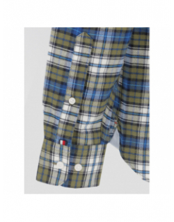 Chemise brushed tartan vert homme - Tommy Hilfiger