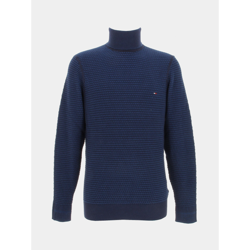 Pull 2 tone structure bleu homme - Tommy Hilfiger