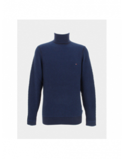 Pull 2 tone structure bleu homme - Tommy Hilfiger