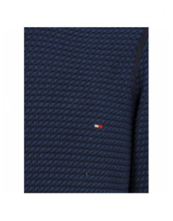 Pull 2 tone structure bleu homme - Tommy Hilfiger