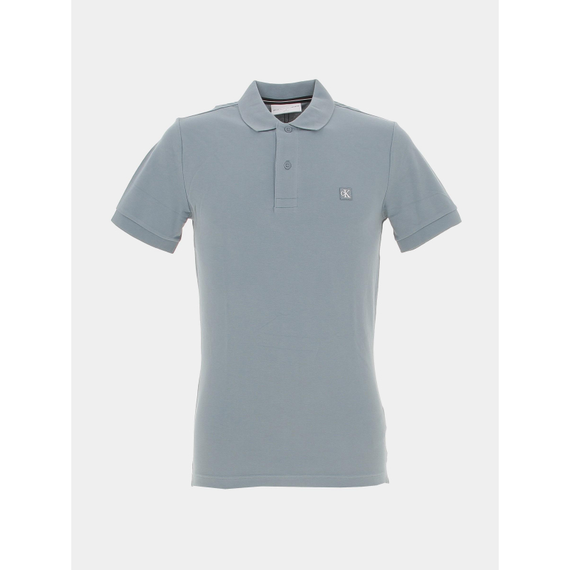 Polo embro badge bleu homme - Calvin Klein Jeans