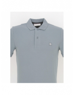 Polo embro badge bleu homme - Calvin Klein Jeans