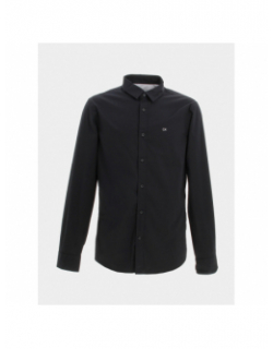 Chemise poplin stretch slim noir homme - Calvin Klein