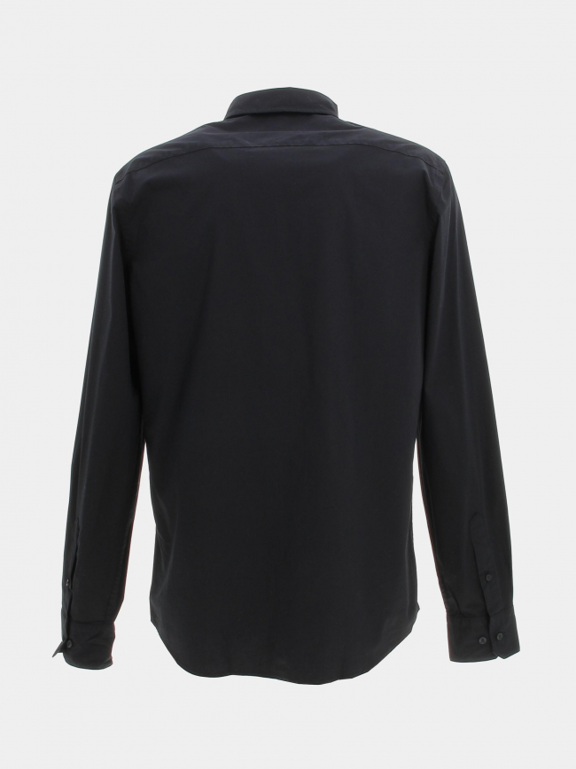 Chemise poplin stretch slim noir homme - Calvin Klein