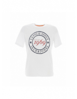 T-shirt la folie douce 23 blanc homme - Jack & Jones