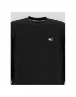 Sweat regular badge crew noir homme - Tommy Jeans