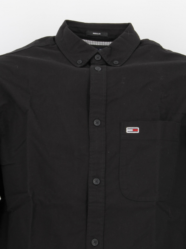 Chemise regular oxford noir homme - Tommy Jeans