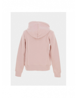 Sweat à capuche metallic logo rose femme - Superdry