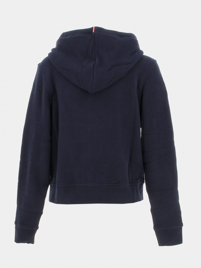 Sweat zippé capuche regular bleu marine femme - Tommy Hilfiger