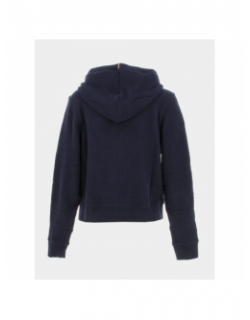 Sweat zippé capuche regular bleu marine femme - Tommy Hilfiger