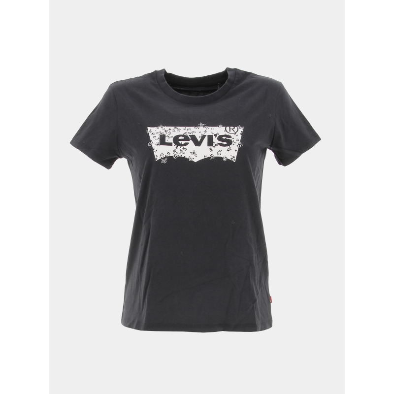 T-shirt the perfect tee logo floral noir femme - Levi's