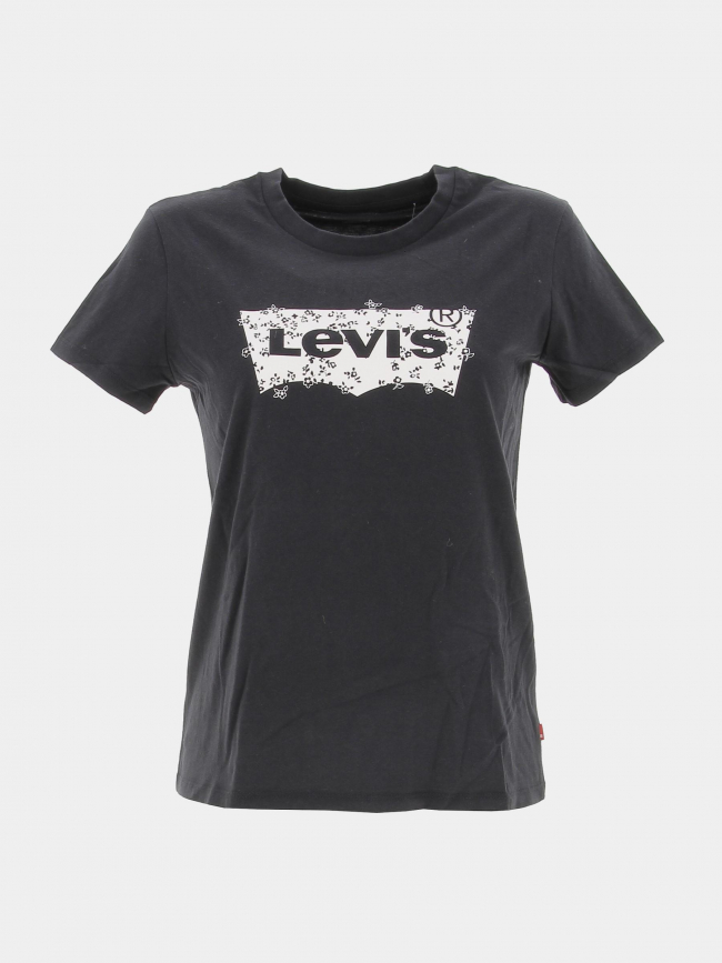 T-shirt the perfect tee logo floral noir femme - Levi's