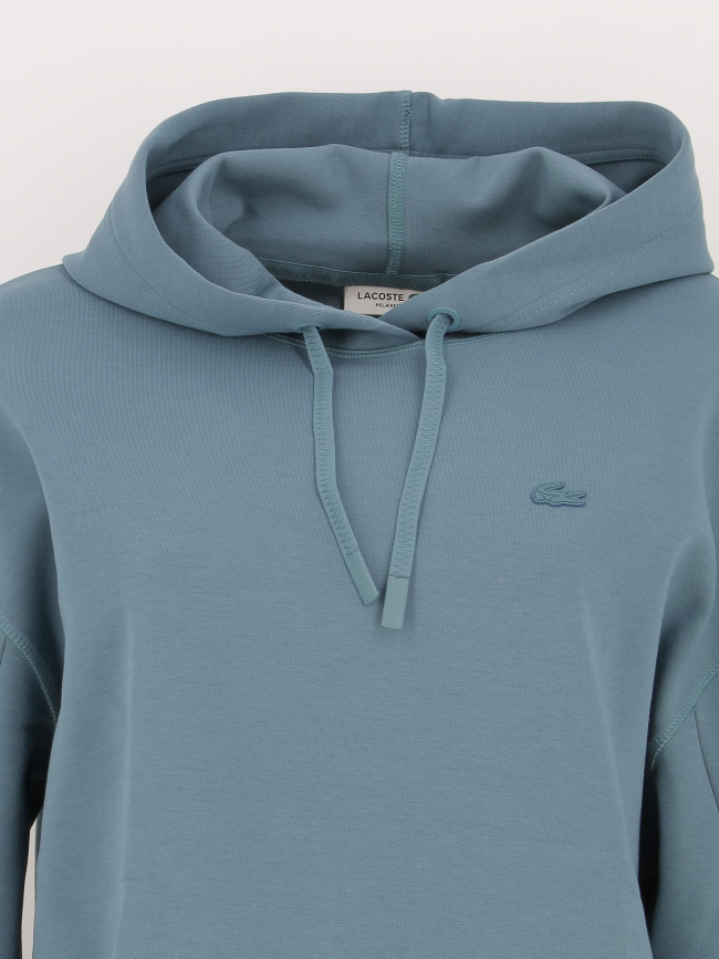 Sweat à capuche core active bleu femme - Lacoste