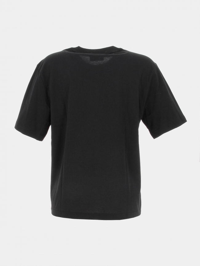 T-shirt uni logo noir femme - Lacoste