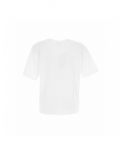 T-shirt uni logo blanc femme - Lacoste