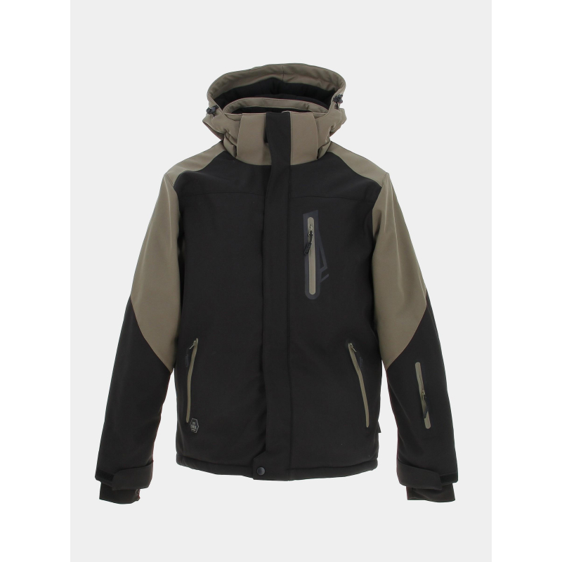 Veste de ski colorado kaki noir homme - Eldera Sportswear