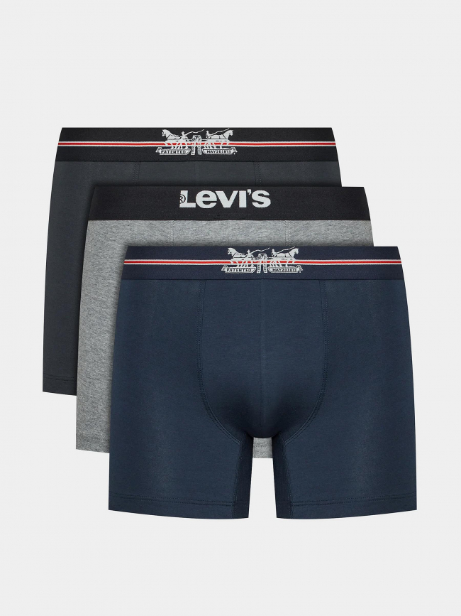 Coffret 3 boxers horse logo noir homme - Levi's