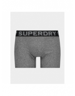 Pack 3 boxers gris kaki noir homme - Superdry