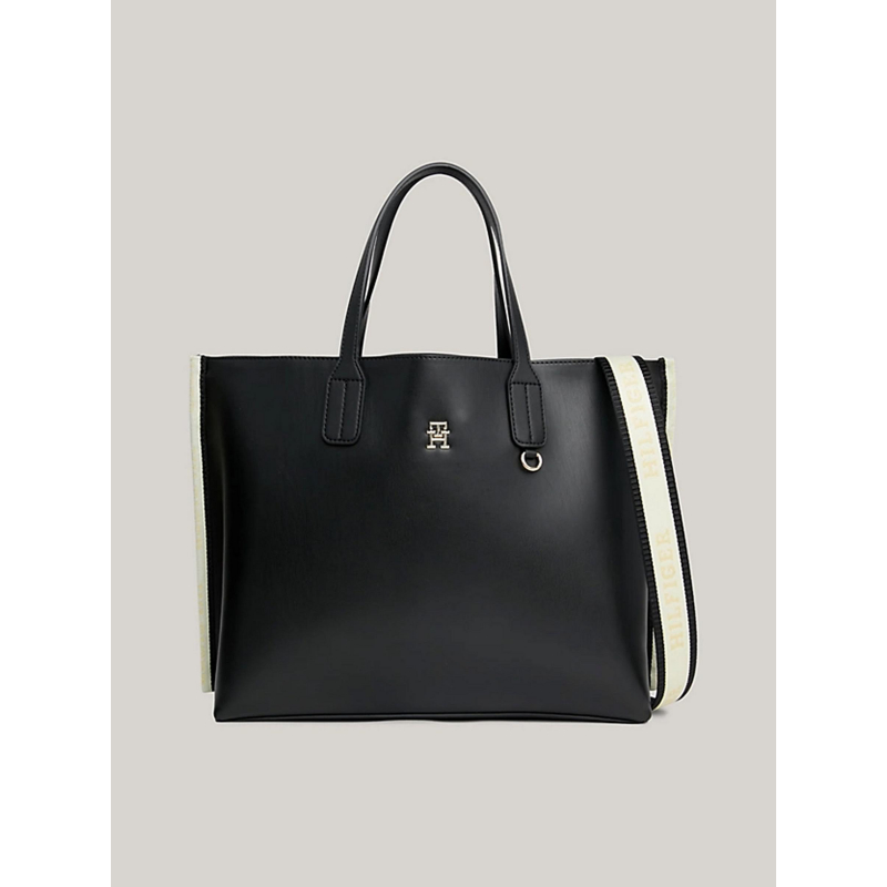 Sac à main iconic satchel bleu femme - Tommy Hilfiger