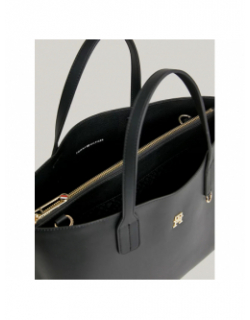 Sac à main iconic satchel bleu femme - Tommy Hilfiger