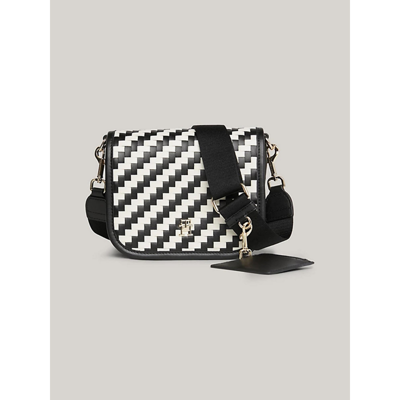 Sac bandoulière damier noir femme - Tommy Hilfiger