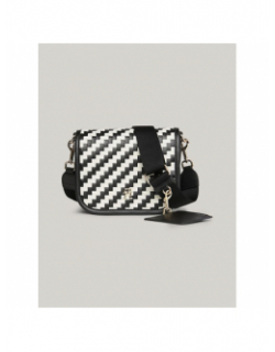 Sac bandoulière damier noir femme - Tommy Hilfiger