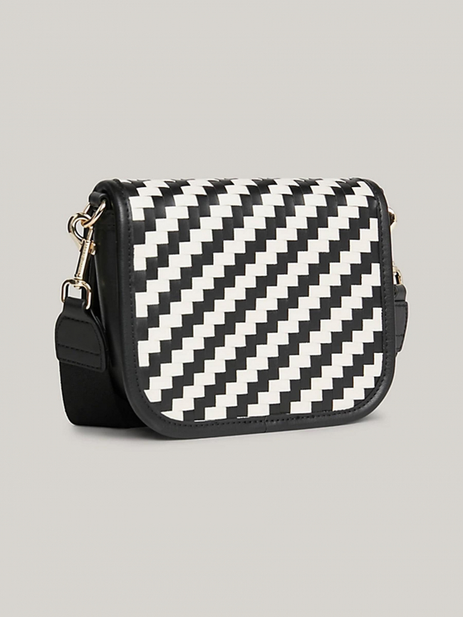 Sac bandoulière damier noir femme - Tommy Hilfiger