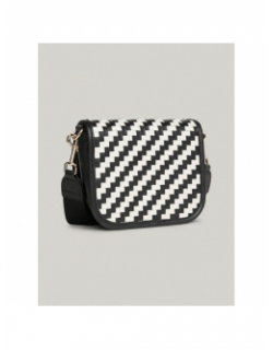 Sac bandoulière damier noir femme - Tommy Hilfiger