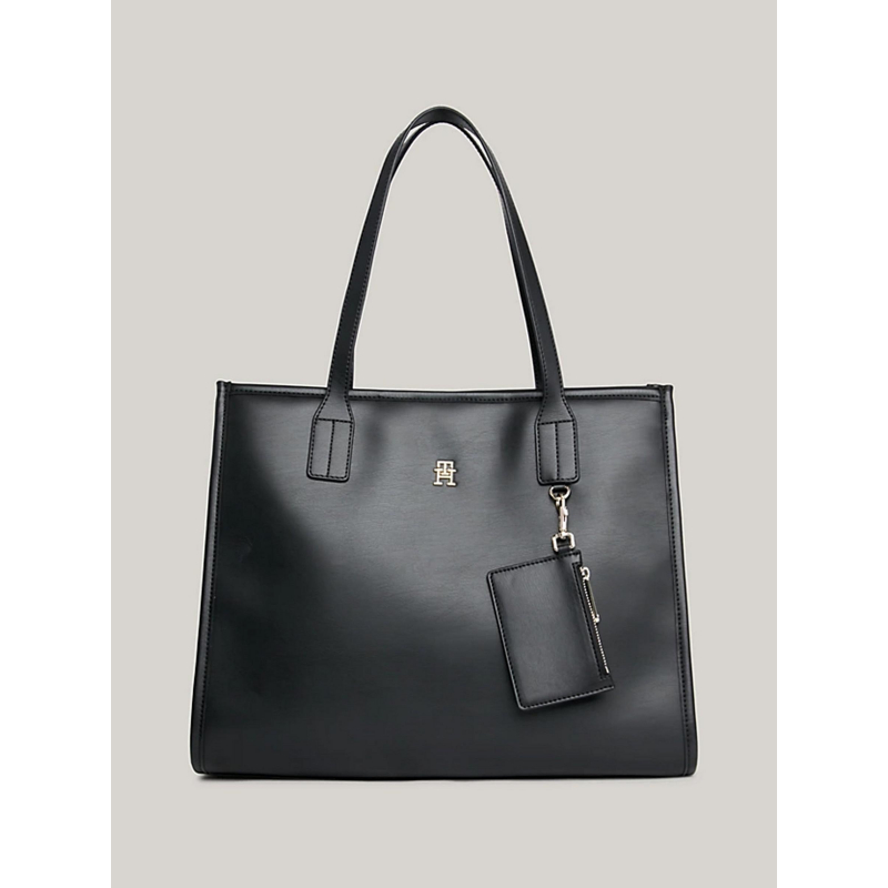 Sac cabas city monogramme noir femme - Tommy Hilfiger